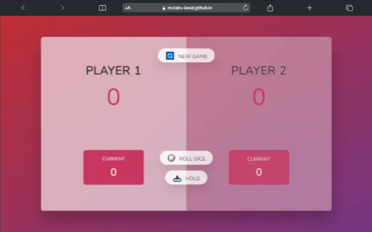dice-game project image