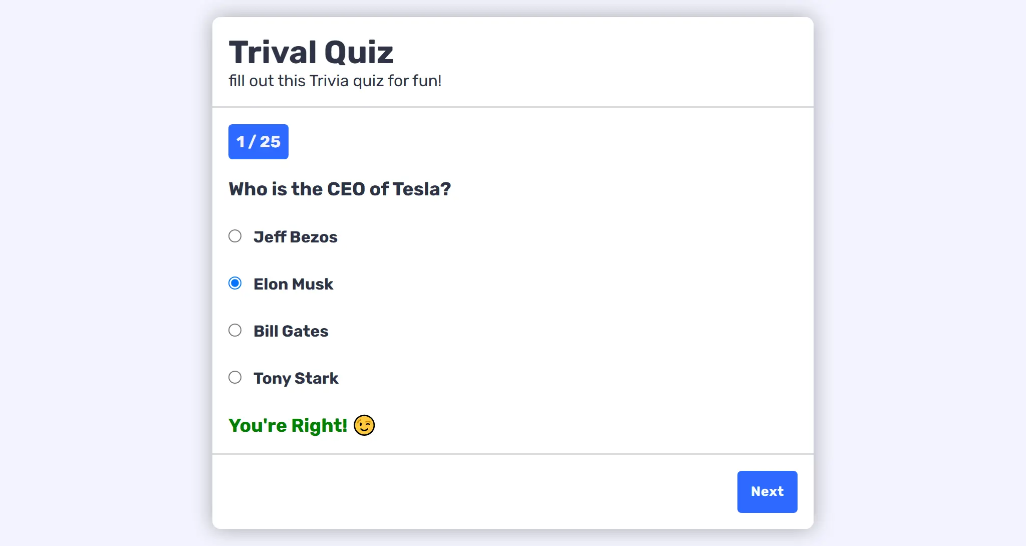 Quiz Fiesta project image